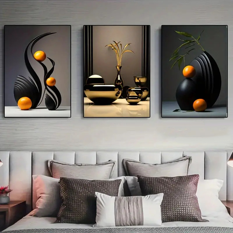 Interior Design Sketch - ملصقات مطبوعة على القماش التجريدي ،
