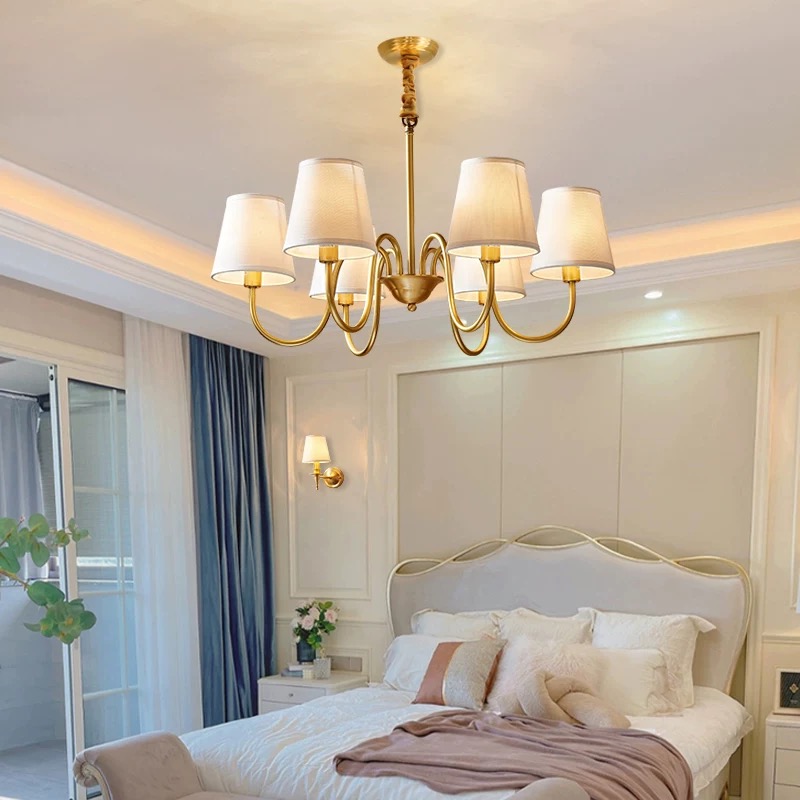 Interior Design Living Room And Kitchen - ثريا نحاسية لغرفة المعيشة وغرفة النوم