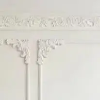 Interior Design Wall Molding - مجموعة قوالب الزوايا تتميز بزخرفة زهرة