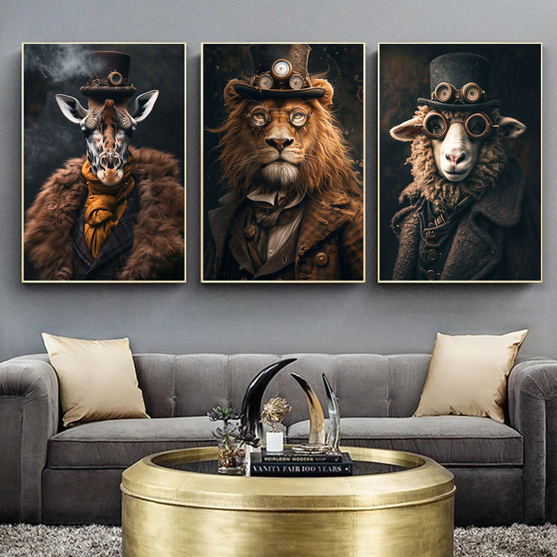 صورة حيوانات ستيم بانك رائعة ، - مراجعة Interior Design Sketch وسعره
