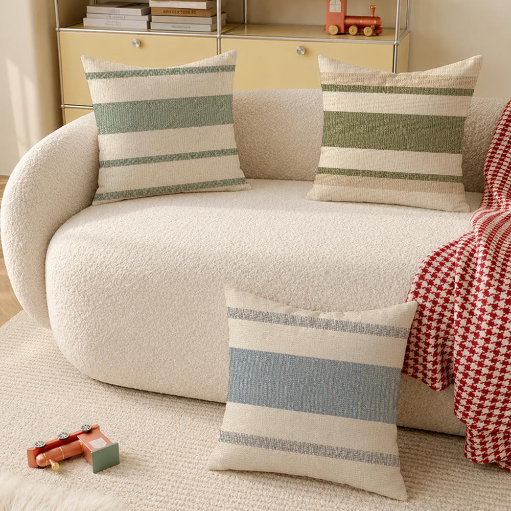 غطاء وسادة بتصميم خطوط طبيعية، - مراجعة Textured Throw Natural وسعره