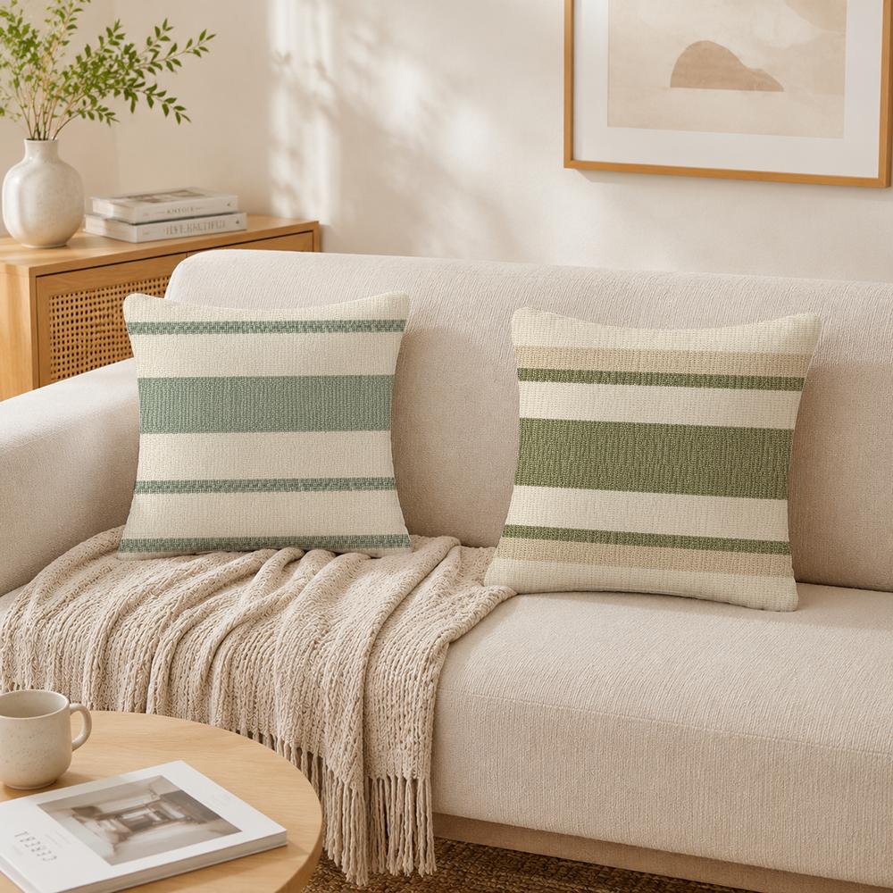 غطاء وسادة بتصميم خطوط طبيعية، - مراجعة Textured Throw Natural وسعره